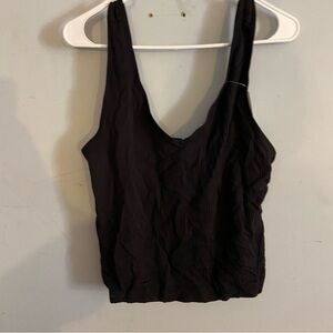 Old Navy Black Fitted Tank Top